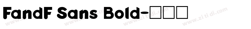 FandF Sans Bold字体转换